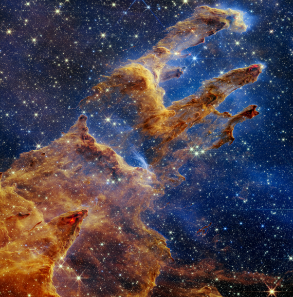 NASA's Webb telescope captures portrait of Pillars of Creation ...